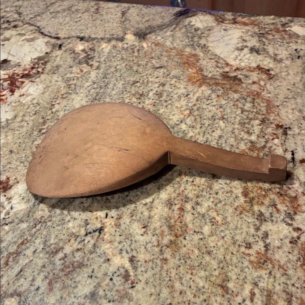 Antique Primitive Butter Paddle Scoop, Carved Wood 1800’s RARE - Picture 3 of 6